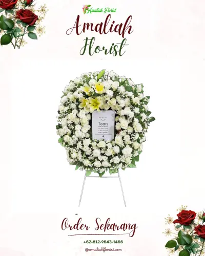Krans Bunga Duka Cita di Tamanayu
